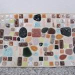 Vintage 1960's Mosaic Tile Plate